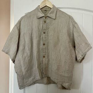 100% Linen Button-Up Shirt | MADE IN USA